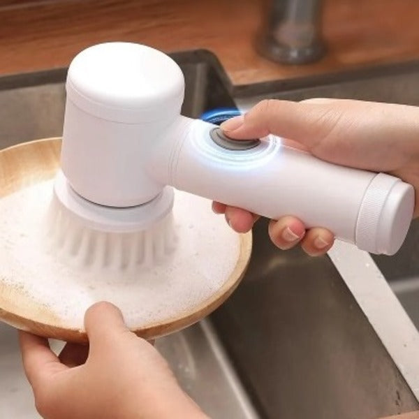 Escova Elétrica Sem Fio para Limpeza de Cozinha e Banheiro