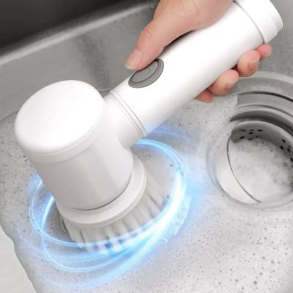 Escova Elétrica Sem Fio para Limpeza de Cozinha e Banheiro